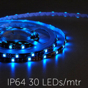 Flexible LED Strip 5050 Blue 30leds/mtr IP64