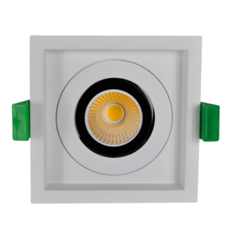 Adjustable 1x8W LED Downlight 3000K 40deg AC220-240V Dimmable