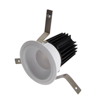 Fixed 12W LED Downlight 4000K 40deg AC220-240V dimmable White