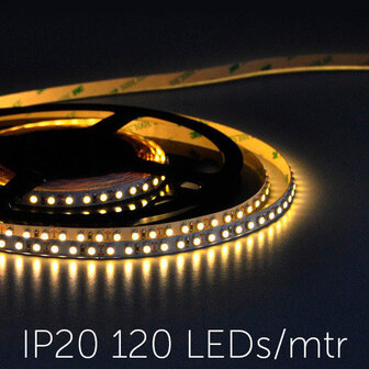 Flexible LED Strip 3528 WarmWhite 2400K 120LEDs/mtr IP20