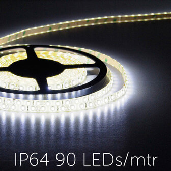 Flexible LED Strip 3528 CoolWhite 6000K 90LEDs/mtr IP64