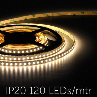 Flexible LED Strip 3528 WarmWhite 3000K 120LEDs/mtr IP20