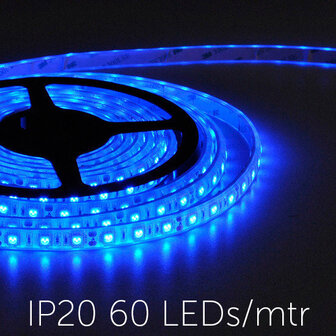 Flexible LED Strip 5050 Blue 60leds/mtr IP20