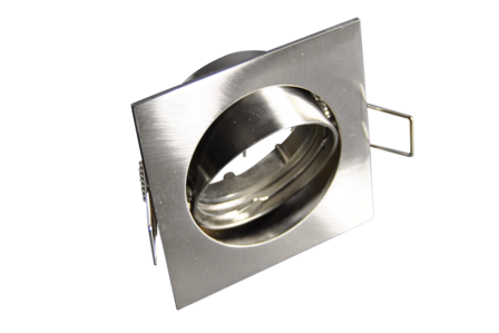 Stainless Steel Mounting Ring Square Tiltable for LED Spot