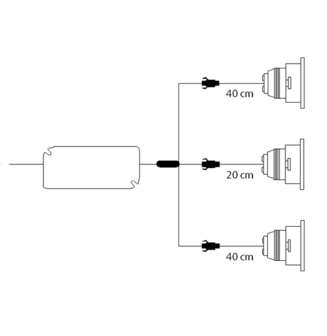 LED Downlight Trios 3 x 3W Non dimmable