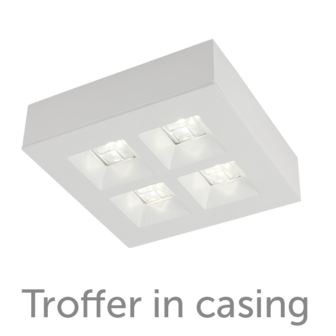 Troffer panel 15W 3000K 120LM/W 193 x 193mm