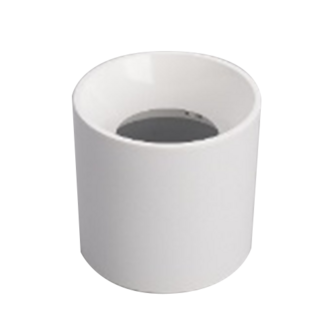 Casing&nbsp;| surface | White | Aluminium | &Oslash;70mm | Height: 100mm