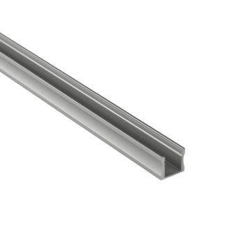 Aluminum Profile 10 x 10mm | 3 Meter | + Cover | Clips | Endcaps