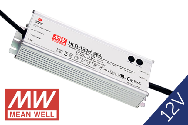 MeanWell HLG-120-12 IP65 PFC 12V 120W