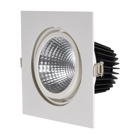 Adjustable 34,5W LED Downlight Square Cut hole: 175mm 