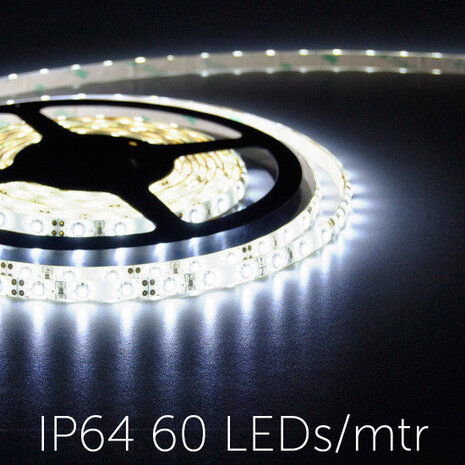 Flexible LED Strip 3528 CoolWhite 6000K 60LEDs/mtr IP64