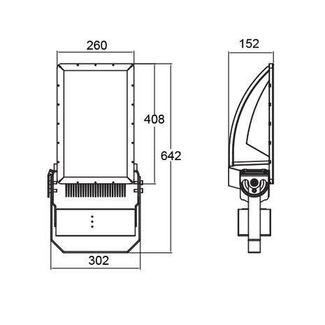 Floodlight Sava 100-200W 2700-7000K 128Lm/W