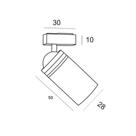 Magnetic Minirail Spot 3.5W 350Lm 