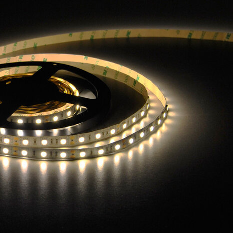 Flexible LED Strip 5050 WarmWhite 3000K 60leds/mtr IP20